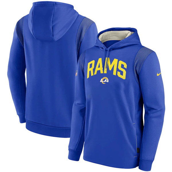 Mens Los Angeles Rams Royal Sideline Stack Performance Pullover Hoodie,We sell and wholesale Mens Los Angeles Rams Royal Sideline Stack Performance Pullover Hoodie on line form chian!